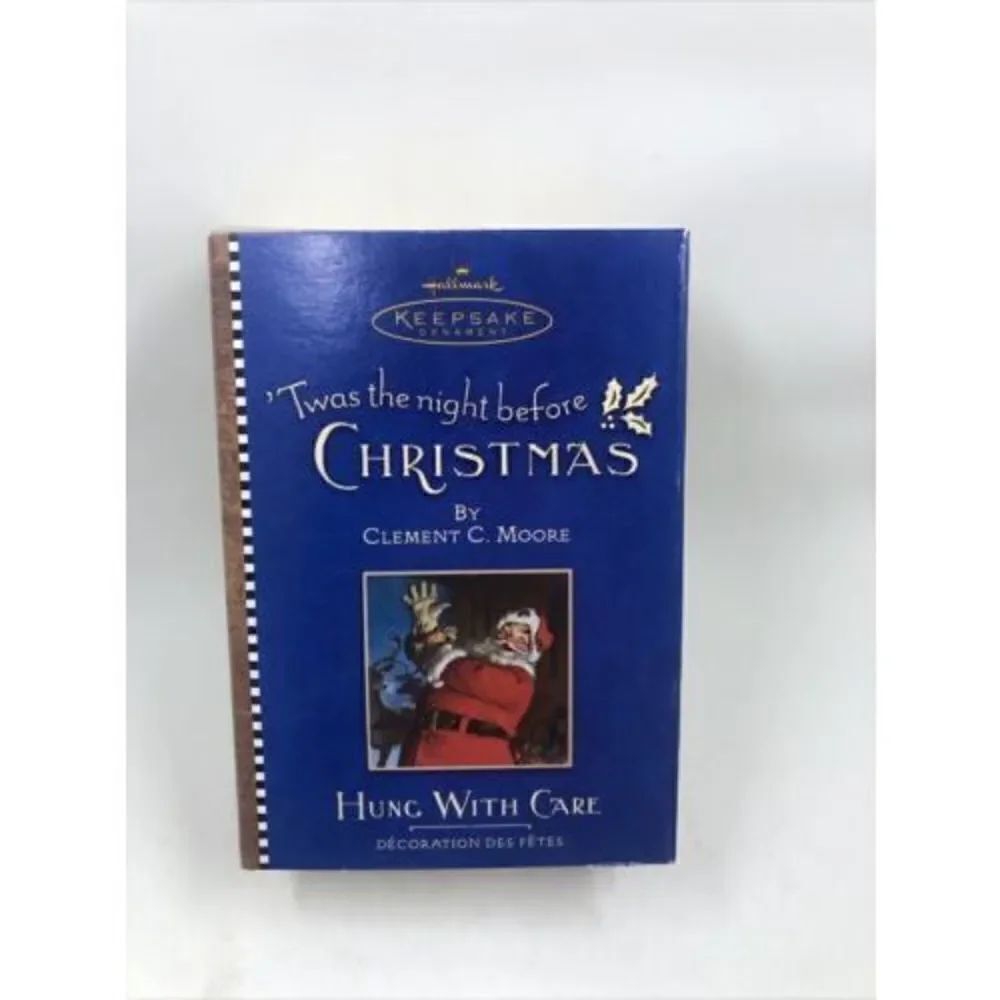 Hallmark Keepsake Ornament Twas the Night Before Christmas Hung With Care 2001